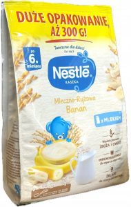 Nestle kaszka mleczno-ryżowa BANAN 300g