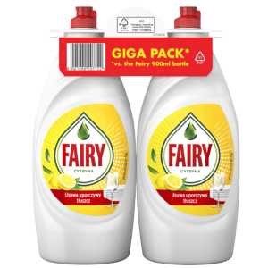 Fairy Płyn do mycia naczyń Cytrynowy 900ml do kuchni