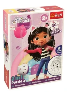 TREFL Puzzle Gabby’s Dollhouse 36 elementów 2w1 dla dzieci