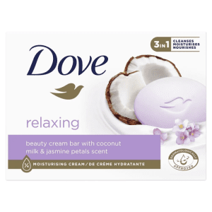 Dove Relaxing Kremowe mydło w kostce Kokos 90g do mycia