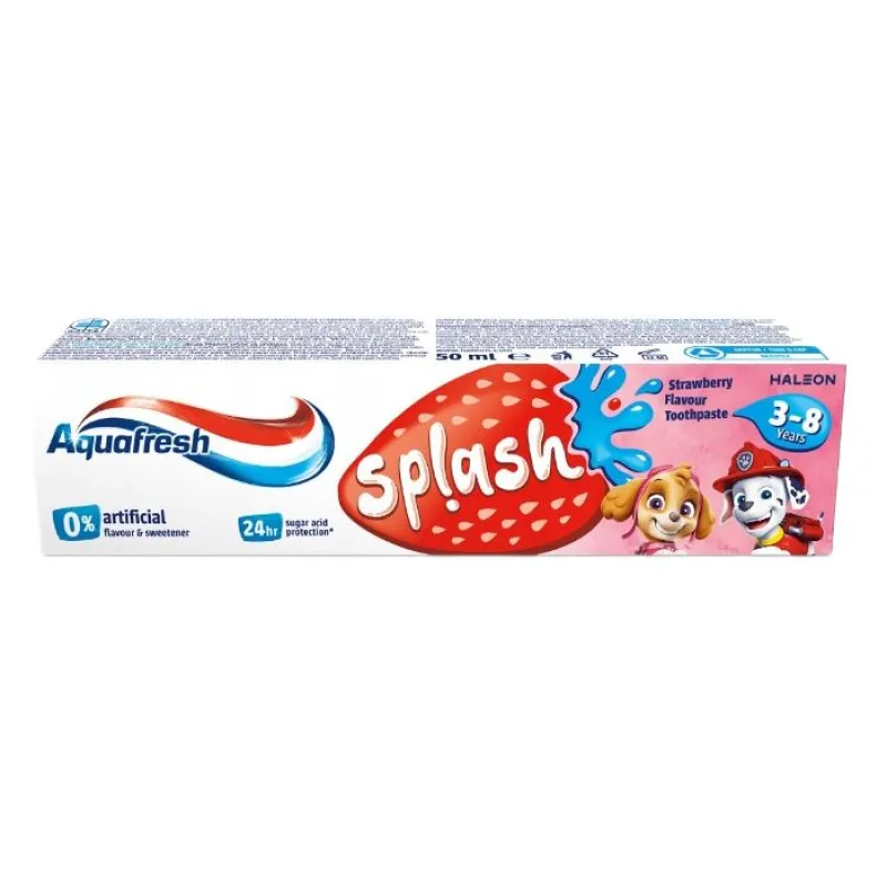 Aquafresh Aquafresh Splash Zahnpasta Psi Patrol 3-8 lat Truskawka 50ml — Inhaltsstoffe und Bewertung