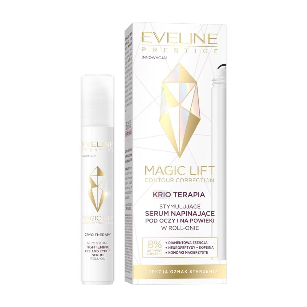 EVELINE Eveline Magic Lift Stymulujące serum napinające pod oczy/na powieki roll-on 15ml - Drogeria Internetowa DrogeriaCoco.pl — Inhaltsstoffe i ocena
