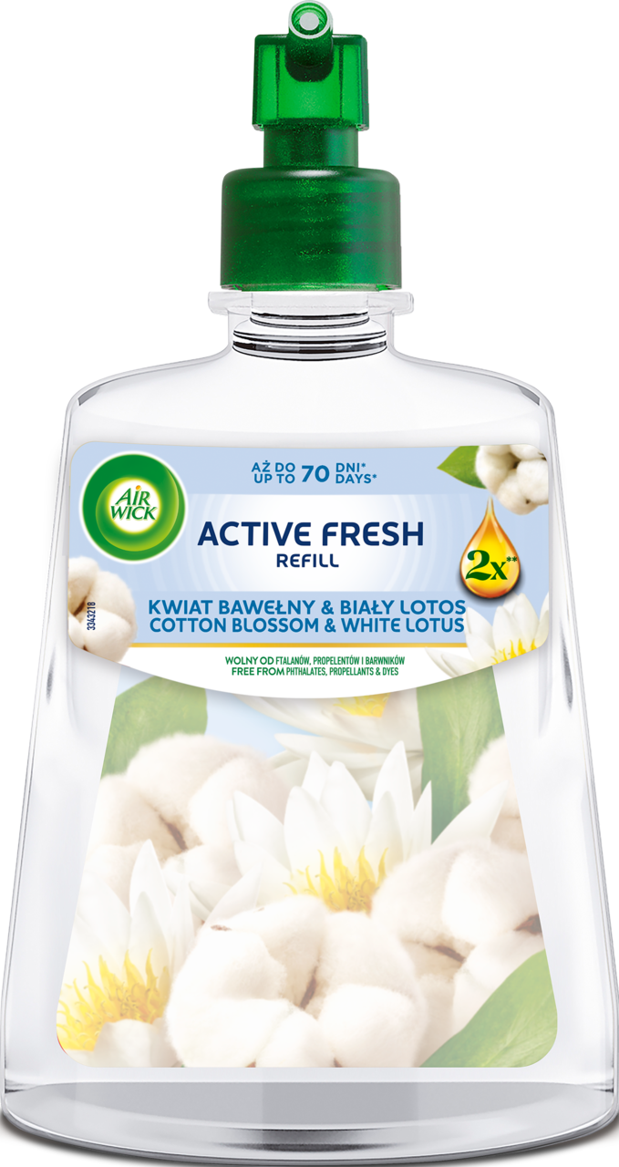 Air Wick 24/7 Active Fresh Kwiat Bawełny & Biały Lotos Wkład 228ml