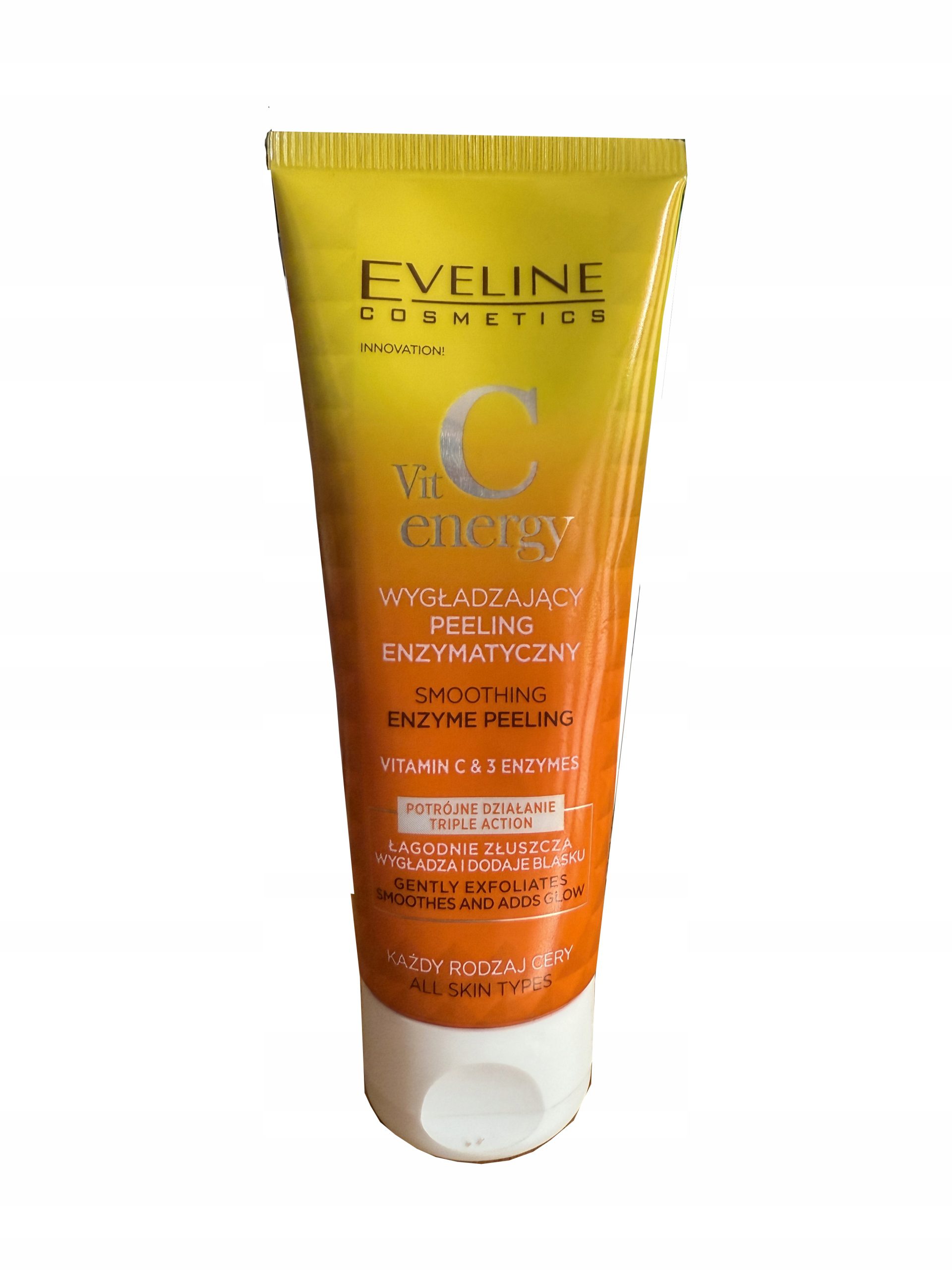 EVELINE Eveline Vit C Energy Wygładzający peeling enzymatyczny 75ml - Drogeria Internetowa DrogeriaCoco.pl — Składniki i ocena