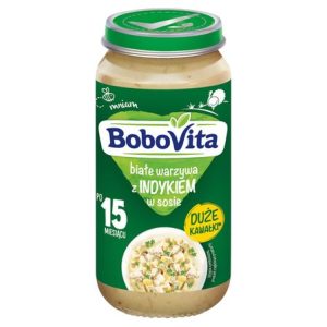 BoboVita Białe warzywa z indykiem w sosie po 15 miesiącu