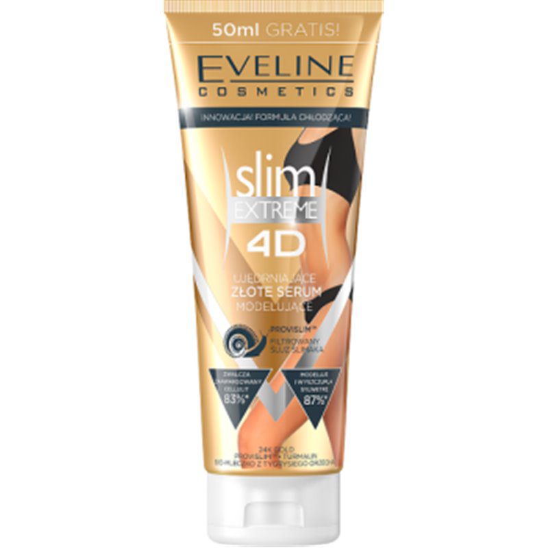 EVELINE Eveline Slim Extreme 4D Złote Serum wyszczuplająco modelujące 250ml - Drogeria Internetowa DrogeriaCoco.pl