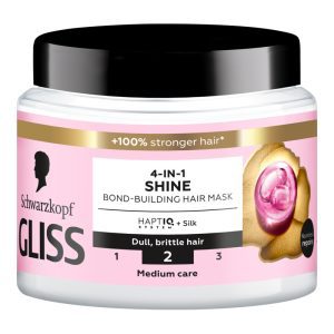 Gliss  Shine Maska do Włosów Matowych Nadająca Blasku 4w1 400ml