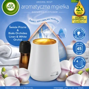 Air Wick Aroma Mist Świeże Pranie & Biała Orchidea Dyfuzor Aromatycznej Mgiełki + Wkład 20ml