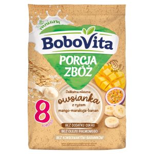 BoboVita Porcja zbóż Delikatna mleczna owsianka po 8.