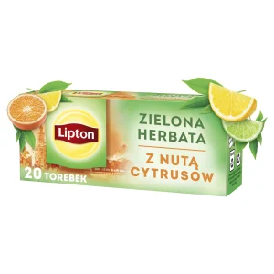 Lipton Herbata zielona z nutą pigwy 20 torebek 38g