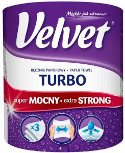 Velvet Turbo ręcznik papierowy 3-warstwowy 1 szt.