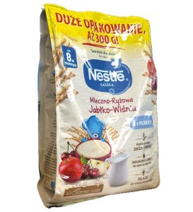 Nestle kaszka mleczno-ryżowa JABŁKO-WIŚNIA  300 g