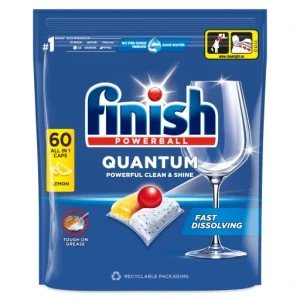 Finish Quantum All in One Kapsułki do zmywarki Lemon 60 szt.