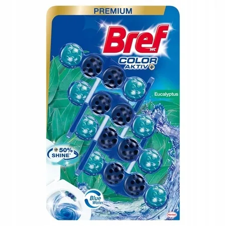 Bref Color Aktiv Zawieszka do WC Eukaliptus 4 sztuki