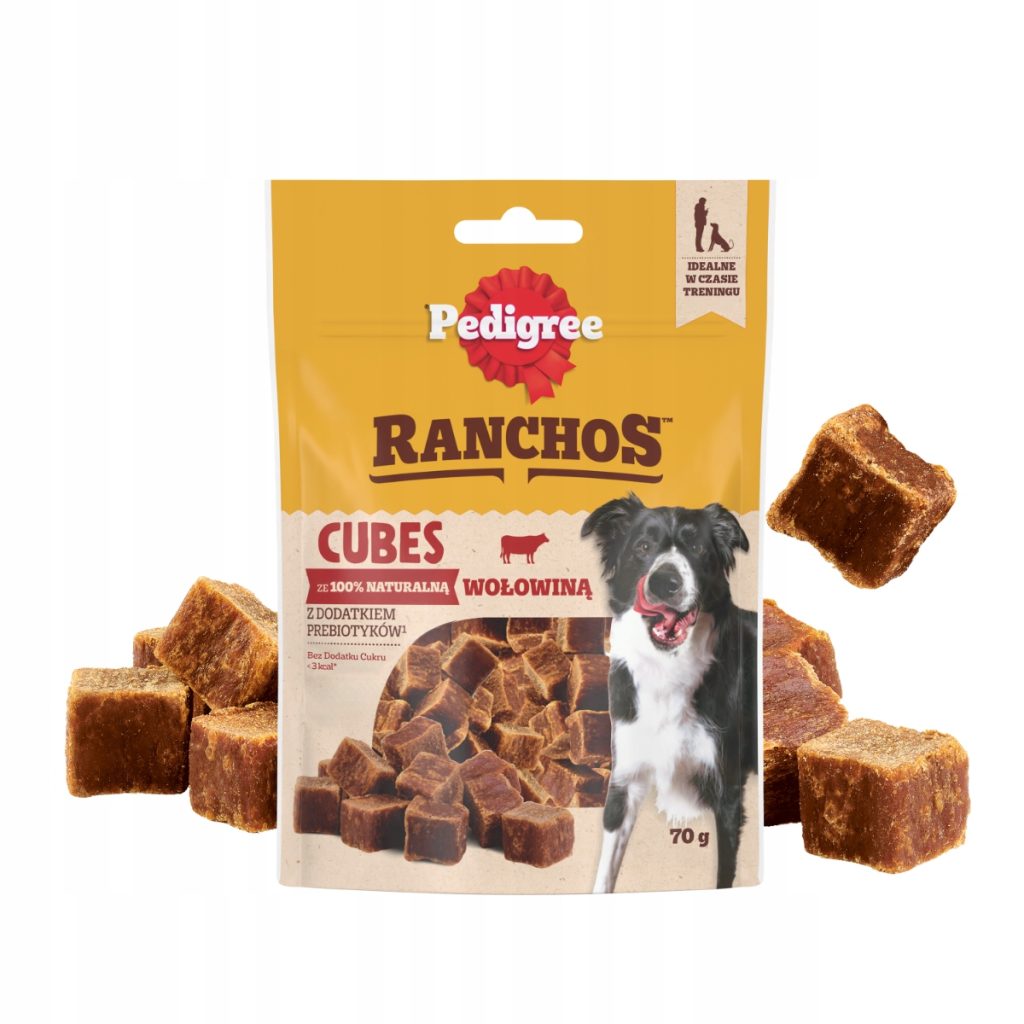 Pedigree Ranchos Cubes z wołowiną 70 g