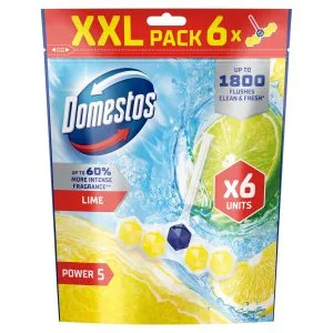 Domestos Power 5 Lime Kostka WC XXL 6x50g