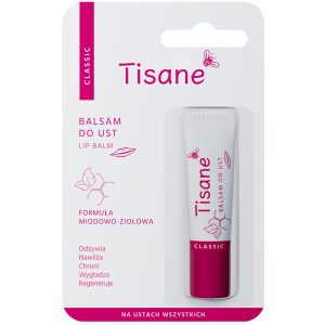 Tisane Classic Balsam do ust, ziołowy o miodowym smaku i waniliowym zapachu
