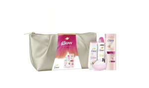 Dove Glow Zestaw prezentowy w złotej kosmetyczce