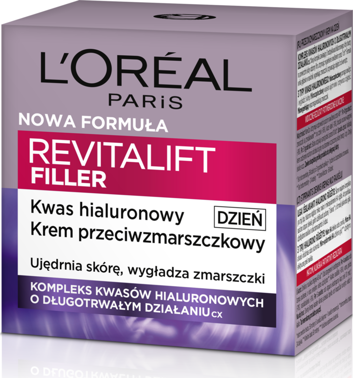 L'Oreal L'ORÉAL PARIS Revitalift Filler Krem do twarzy wypełniający, Kwas Hialuronowy 40+, na dzień 50ml - Drogeria Internetowa DrogeriaCoco.pl