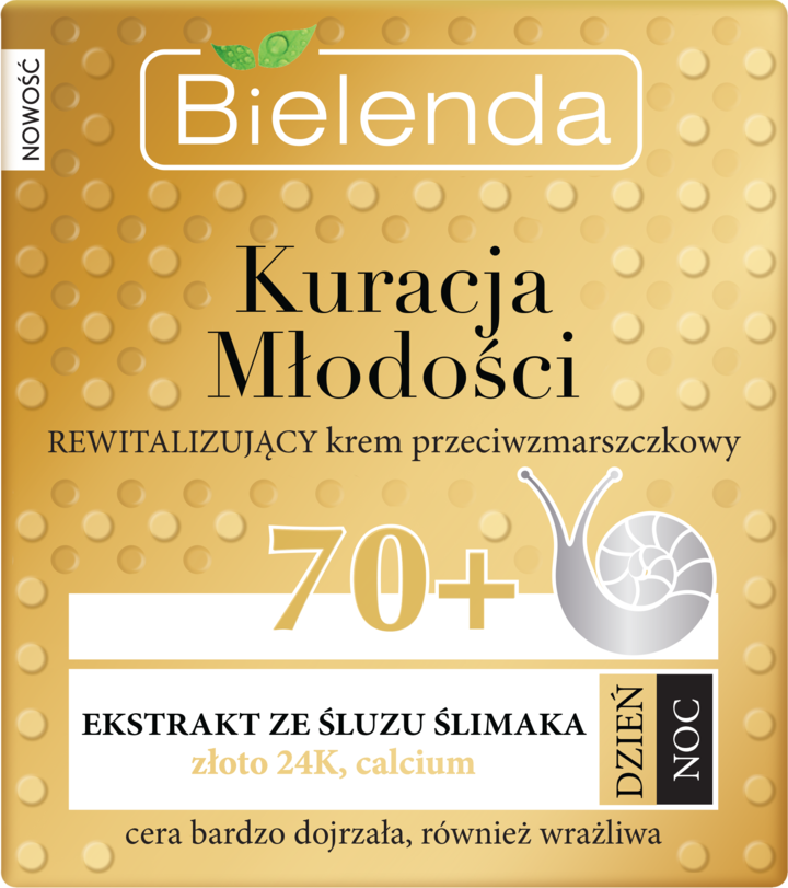 Bielenda Bielenda Kuracja Młodości Krem do twarzy przeciwzmarszczkowy 70+ dzień/noc 50ml - Drogeria Internetowa DrogeriaCoco.pl
