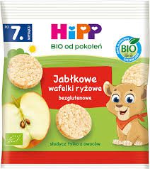 HiPP BIO jabłkowe wafelki ryżowe bezglutenowe 30 g