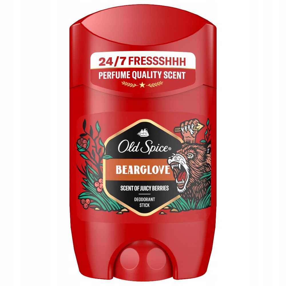 Old Spice Old Spice Bearglove Dezodorant w sztyfcie dla mężczyzn 50 ml - Drogeria Internetowa DrogeriaCoco.pl — Składniki i ocena