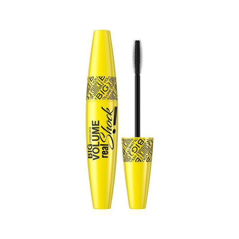 EVELINE Eveline Tusz Do Rzęs Big Volume Real Shock! Black 10ml - Drogeria Internetowa DrogeriaCoco.pl — Składniki i ocena