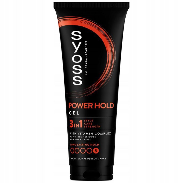 Syoss Syoss MEN Power Hold Mocny Żel do Włosów 250ml - Drogeria Internetowa DrogeriaCoco.pl — Inhaltsstoffe i ocena