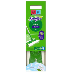 Swiffer Zestaw startowy zawierający 1 mop 8 suchych ściereczek do zbierania kurzu z podł&oacute;g 1 szt.