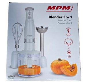Blender ręczny 3w1 &ndash; MPM 700W &ndash; Biały