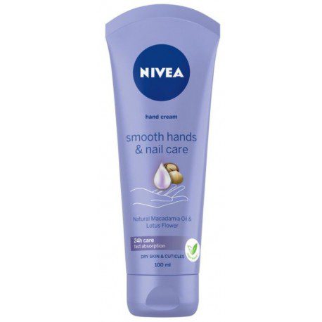 NIVEA Nivea Smooth Hands &amp; Nail Care wygładzający krem do rąk i paznokci 100ml - Drogeria Internetowa DrogeriaCoco.pl — Składniki i ocena