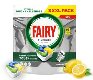 Fairy Platinum All in 1 Kapsułki do zmywarki Lemon 96 szt.
