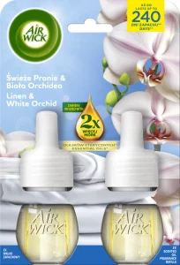 Air Wick Świeże Pranie&Biała Orchidea Wkład do elektrycznego odświeżacza powietrza 2x19ml