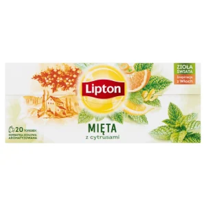 Herbata ziołowa Lipton Mięta z Cytrusami 20 torebek