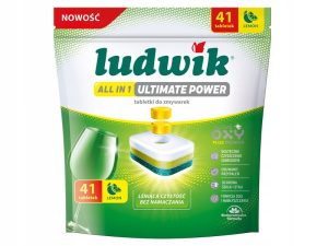 Ludwik All in 1 Ultimate Power Lemon &ndash; tabletki do zmywarek, 41 szt.