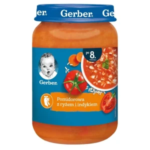 Gerber Pomidorowa z ryżem i indykiem po 8. miesiącu