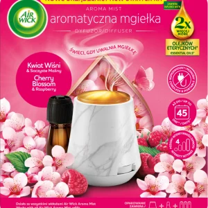 Air Wick Aroma Mist Kwiat Wiśni & Soczyste Maliny Dyfuzor Aromatycznej Mgiełki + Wkład 20ml