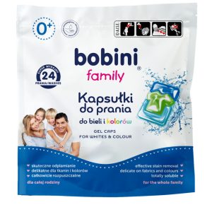Bobini Family &ndash; Uniwersalne kapsułki do prania, 24 sztuki
