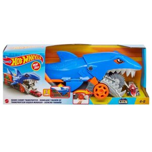 Hot Wheels City Rekin Transporter i Samochodziki
