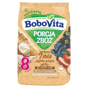 BoboVita kaszka bezmleczna 7 zbóż jagodowo-jeżynowa po 8.