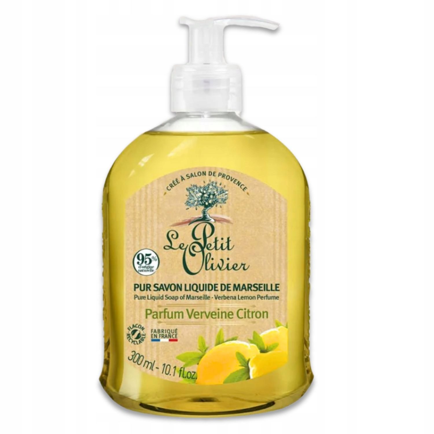 Le Petit Olivier Mydło w płynie Le Petit Olivier WERBENA CYTRYNOWA marsylskie 300 ml - Drogeria Internetowa DrogeriaCoco.pl