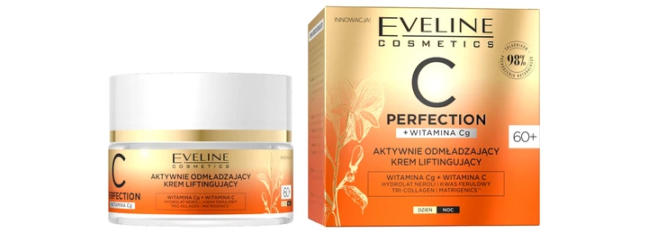 EVELINE Eveline Cosmetics C‑Perfection krem liftingujący 60+ , 50 ml - Drogeria Internetowa DrogeriaCoco.pl — Inhaltsstoffe i ocena