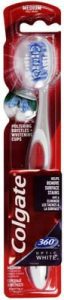 Colgate   360&deg; Medium Szczoteczka do zęb&oacute;w  optic white medium