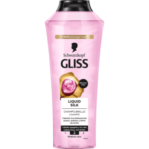 Schwarzkopf Gliss Liquid Silk &ndash; Szampon do włos&oacute;w łamliwych i matowych, 400 ml