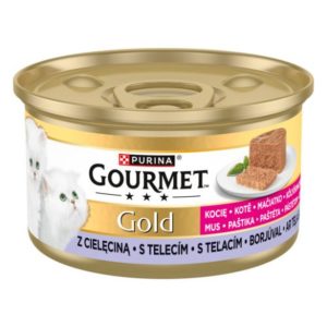 karma dla kociąt z cielęciną GOURMET GOLD KITTEN 85g
