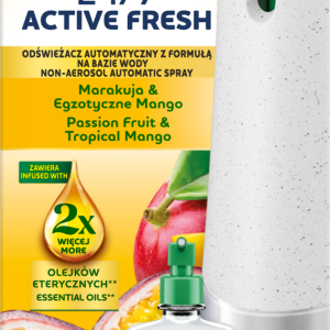Air Wick 24/7 Active Fresh Marakuja & Egzotyczne Mango Zestaw Automatycznego Odświeżacza 228ml