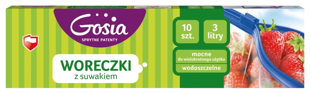 Gosia Woreczki z Suwakiem 3L 10 szt.