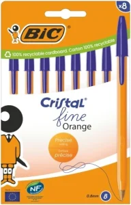 BIC Orange Original długopis niebieski 0.8 mm 8 sztuk