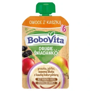 BoboVita DRUGIE ŚNIADANKO Owoce z kaszką 6m+