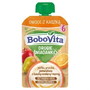 BoboVita DRUGIE ŚNIADANKO Owoce z kaszką 100g